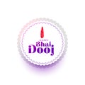 nice bhai dooj traditional background for brother sister relationship