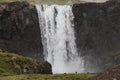 Nice and big beautiful waterfall on iceland Royalty Free Stock Photo