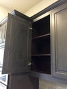 Nice black cabinet in a new house