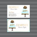 Nice Blue Cake Business Card Design