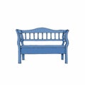 Nice blue garden bench