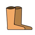 Nice boots isalated icon Royalty Free Stock Photo