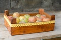 Nice box full of prickly pears. Royalty Free Stock Photo