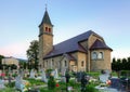 Nice Catholic Church in village Babin Royalty Free Stock Photo