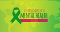 Nice Children`s Mental Health Week Background Theme