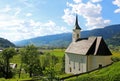 Nice church in Kaprun, city in Austria Royalty Free Stock Photo