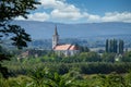 Nice church in a small hungarian village, Gyulakeszi Royalty Free Stock Photo