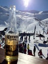 A nice cold beer after skiing