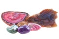 Nice color agates Royalty Free Stock Photo