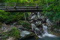 Nice color clean creek near Huttschag village in summer hot day Royalty Free Stock Photo