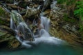 Nice color clean creek near Huttschag village in summer hot day Royalty Free Stock Photo