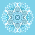 Nice colorful Vector Mandala. Geometric circle element. Royalty Free Stock Photo