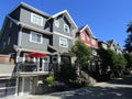 Nice and comfortable neighborhood. Townhouses in London Landing, Richmond, BC, Canada Royalty Free Stock Photo