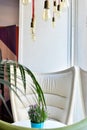 Nice corner to read from a house with natural lighting from a window