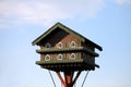 Nice cottage for pigeons, charged outdoors Royalty Free Stock Photo