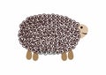 Nice cute cartoon vector sheep. Ornamental abstract animal.