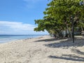 A nice day in Dumaluan Beach in Panglao, Bohol. One of the popular tourist spots. Low angle shot