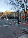 A nice day out in Davis Square in Somerville Massachusetts