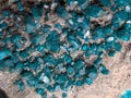 nice dioptase mineral texture Royalty Free Stock Photo