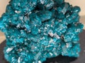 nice dioptase mineral texture Royalty Free Stock Photo