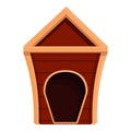 Nice doghouse icon cartoon vector. Puppy dog kennel