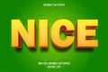 Nice editable text effect cartoon style