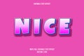 Nice editable text effect pink color