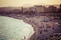 Nice in the evening after sunset. French Riviera. Provence-Alpes-Cote d`Azur, France Royalty Free Stock Photo