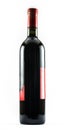 A nice exquisite bottle of wine on a white background Royalty Free Stock Photo