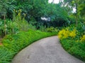 Nice flower streets in Botanic Park, Singapore