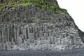 A nice formation of columnar basalt on the south coast of Iceland Royalty Free Stock Photo