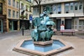 A nice fountain in citycenter of Luxembourg