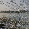 nice fractures of broken glass