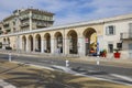 The arcade on Quai des Etats-Unis in Nice Royalty Free Stock Photo