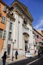 Facade of Saint Francois de Paule Church Royalty Free Stock Photo