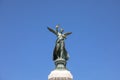 Statue of a winged woman in the city of Nice Royalty Free Stock Photo