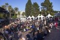 Crowd of people outdoor waiting for a concert in Nice