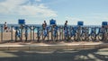 The Promenade des Anglais along the Mediterranean coast of Nice, France Royalty Free Stock Photo