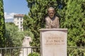 Nice, France. Bust of Pope John Paul II in Cimiez