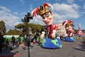 NICE, FRANCE - FEBRUARY 26: Carnival of Nice in French Riviera. This is the main winter event of the Riviera. Royalty Free Stock Photo