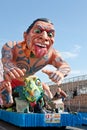 NICE, FRANCE - FEBRUARY 26: Carnival of Nice in French Riviera. This is the main winter event of the Riviera. Royalty Free Stock Photo