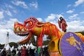 NICE, FRANCE - FEBRUARY 26: Carnival of Nice in French Riviera. This is the main winter event of the Riviera. Royalty Free Stock Photo