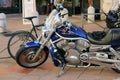 Beautiful Blue Harley Davidson Motorbike