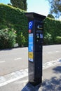 Parking payment terminal in Nice