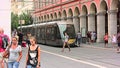 Nice, France, streetcar running across Massena square 3