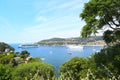 Nice, France - June 17, 2014: cruise ship, view from Saint-Jean-Cap-Ferrat Royalty Free Stock Photo