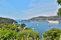 Nice, France - June 17, 2014: cruise ship, view from Saint-Jean-Cap-Ferrat Royalty Free Stock Photo