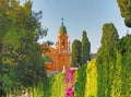 Nice, France - June 11, 2014: Cemetery church on castle hill Royalty Free Stock Photo
