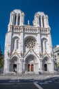 Roman Catholic Basilica of Notre-Dame de Nice on the Avenue Jean-Medecin Royalty Free Stock Photo