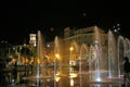 Nice, France - June 14, 2014: fountains on Paillon walk